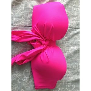 Pink bikini top